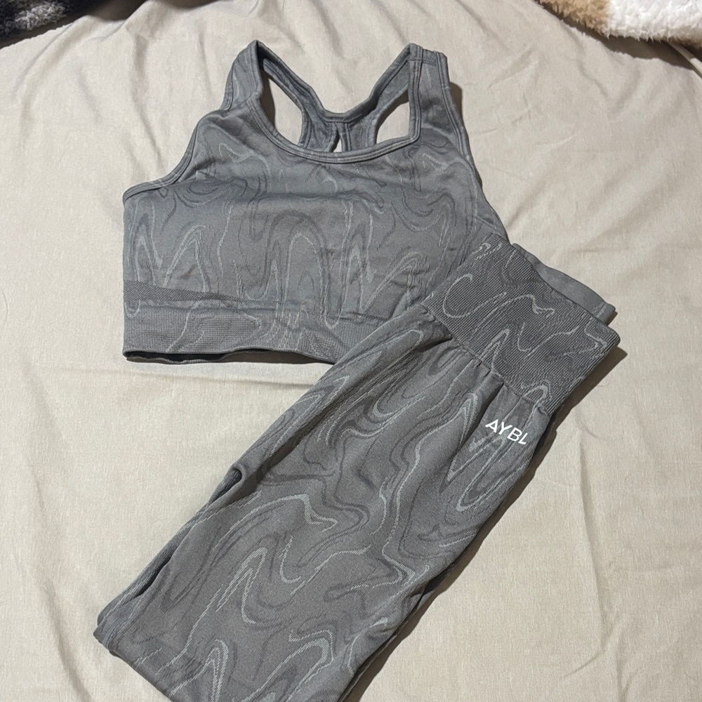 AYBL Charcoal Sports Bra Set